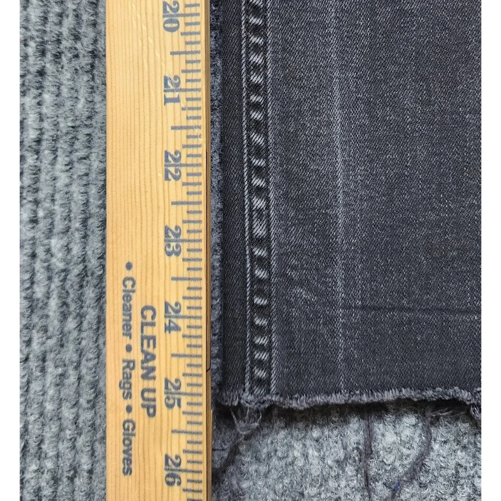 Topman Mens Stretch Skinny Distressed Jeans Washed Black W32 L32 Button Fly